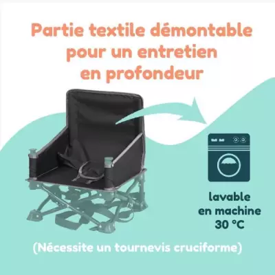 Rehausseur Bébé Nomade Evolutif en Chaise Enfant - Compact et Pratique Rehausseur Bébé Nomade Evolutif en Chaise Enfant - Compact et Pratique