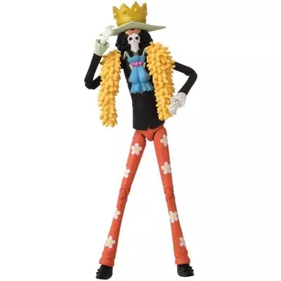 Figurine Anime Heroes Bandai One Piece Brook 17 cm - Miniature Fun et Détaillée