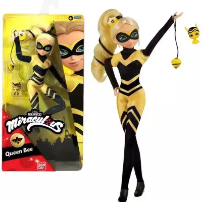 Miraculous Ladybug - Poupée mannequin 26 cm : Queen Bee - BANDAI, Figurine Articulée Reine des abeilles