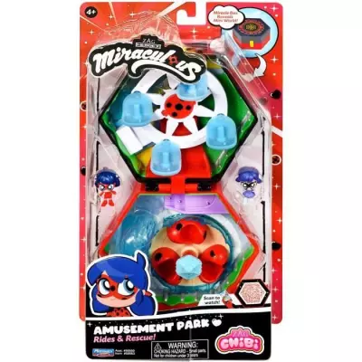 Figurines Marinette et Climatika incluses - Mini univers Chibi Parc d'attractions Figurines Marinette et Climatika incluses - Mini univers Chibi Parc d'attractions