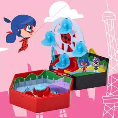 Figurines Marinette et Climatika incluses - Mini univers Chibi Parc d'attractions Figurines Marinette et Climatika incluses - Mini univers Chibi Parc d'attractions