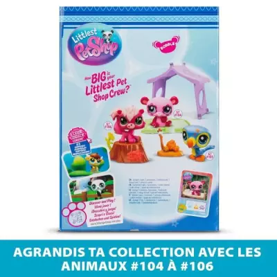 Pack à thème 3 Animaux de compagnie - BANDAI - Littlest Pet Shop Camping