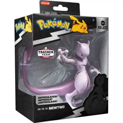 Figurine BANDAI Pokémon Mewtwo 12 cm - Ultra Articulée et Détaillée
