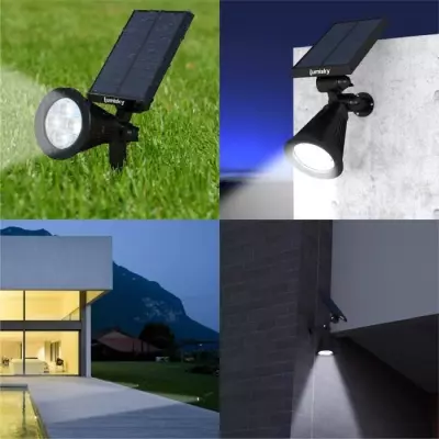 Spot solaire extérieur étanche - LUMISKY - 4 LEDs blanches