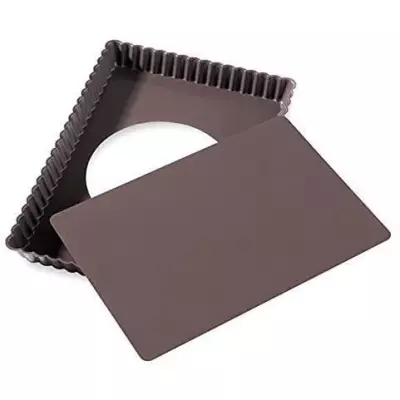 Moule tarte rectangulaire 31x21x3 cm - Idéal pour vos créations sucrées