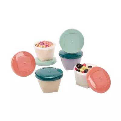 Lot de 6 pots de conservation Babybols Biosourcés 180ml