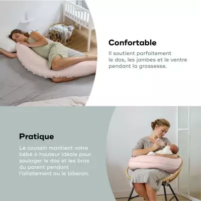 Doomoo Coussin Maternité & Allaitement Buddy - Confort Certifié Oeko-Tex