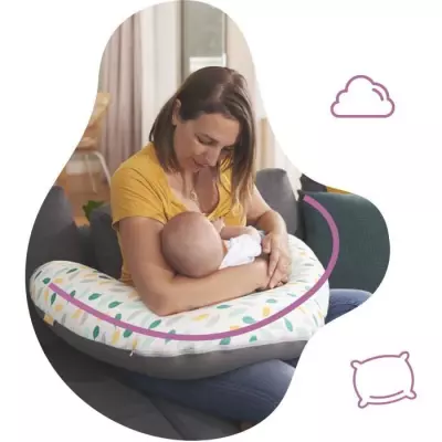 Coussin de maternité Évolutif Badabulle - 2 en 1 - Plumes