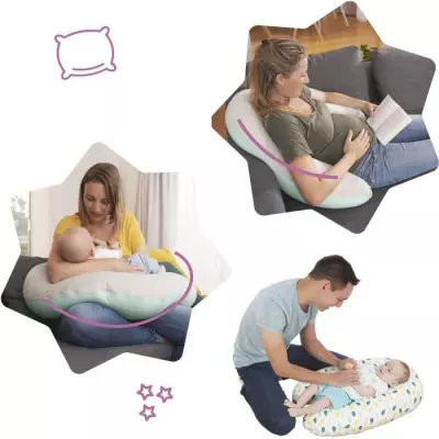 Coussin de maternité Évolutif Badabulle - 2 en 1 - Plumes