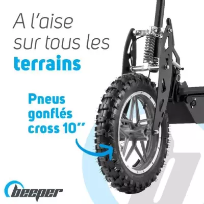 Trottinette électrique pliable BEEPER Cross FX1000-S - 1000W