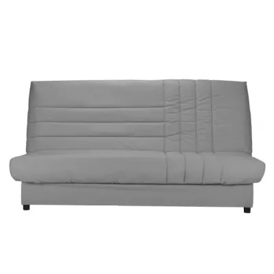 Banquette clic-clac 3 places BEIJA - Tissu gris Made in France