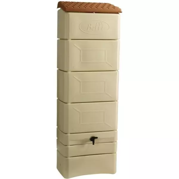 Récupérateur d'eau mural - BELLI - 300 L - Beige
