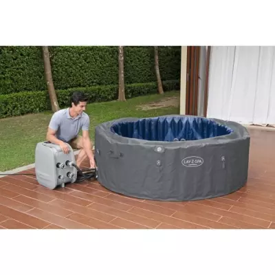 Spa gonflable BESTWAY Santorini - 5-7 places - avec LED ColorJet