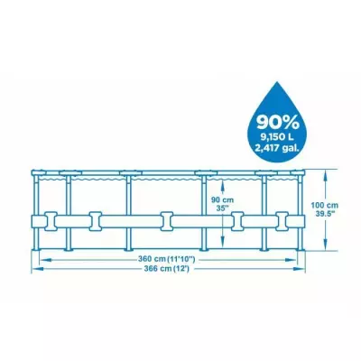 Kit Piscine Ronde Steel Pro Max™ 366x100cm - Complet