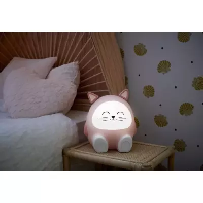 Enceinte lumineuse & veilleuse - BIGBEN - Chat - Bluetooth 5.0, 15W