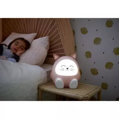 Enceinte lumineuse & veilleuse - BIGBEN - Chat - Bluetooth 5.0, 15W