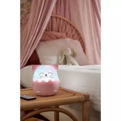 Veilleuse musicale sans fil BIGBEN - Chat mignon - 360° projection