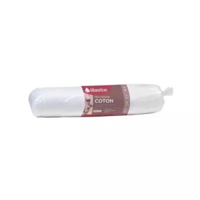 Traversin en coton BLANREVE - 140 cm - Blanc, Parfait pour un Sommeil Confortable