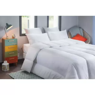 Couette très chaude Percale 420g/m² - Anti-acariens - 200x200cm