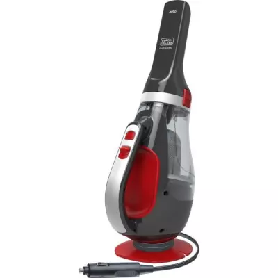 Aspirateur à main pour voiture BLACK & DECKER ADV1200-XJ - 12V - Rouge / Gris