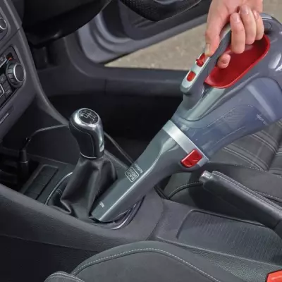 Aspirateur à main pour voiture BLACK & DECKER ADV1200-XJ - 12V - Rouge / Gris