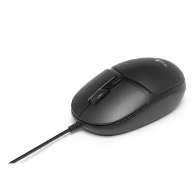 Souris filaire BLUESTORK OFFICE 10 pour PC/Mac - Noir - Compacte et Performante