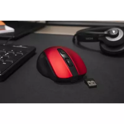 Souris Sans Fil Rouge BLUESTORK - Rechargeable - PC/MAC