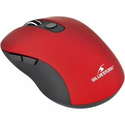 Souris Sans Fil BLUESTORK OFFICE 60 Rouge - Conception Ergonomique