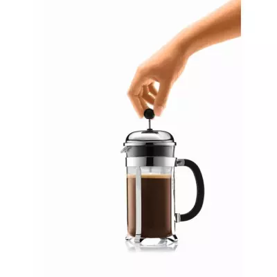 Cafetière à piston BODUM CHAMBORD, 12 tasses, inox – Compact et élégant