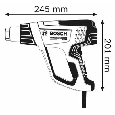 Décapeur thermique Bosch Professional GHG 23-66 + COFFRET - Performant et polyvalent