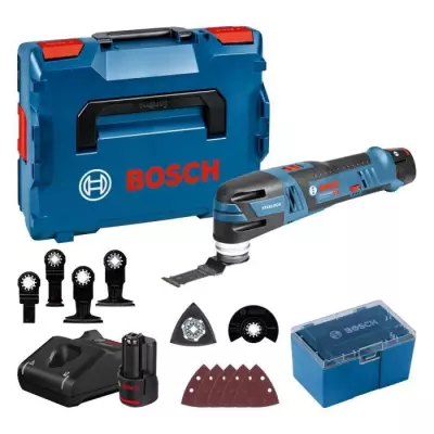 Découpeur-ponceur Bosch Professional GOP 12V-28 + 2 Batteries 3,0Ah - Compact et Performant