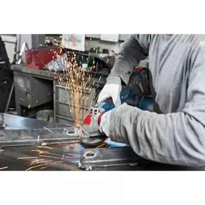 Meuleuse angulaire Bosch Pro X-LOCK GWX 18V-10 - 2 batteries 5,0Ah + chargeur GAL 1880 + L-BOXX