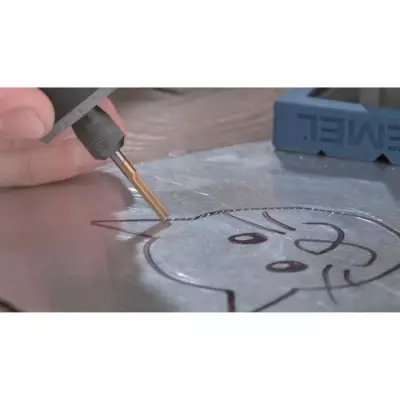 Fraise en carbure de tungstène Dremel Max 9901 - ø3,2mm cylindre