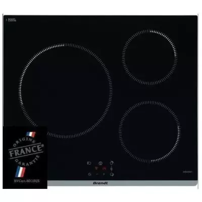 Plaque de cuisson induction Brandt - 3 zones - Noir