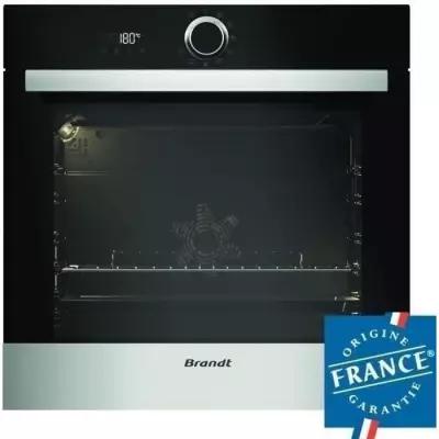 Four encastrable pyrolyse BRANDT BXP5560X - Chaleur tournante - 73L