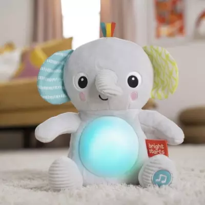Jouet peluche éléphant Hug-a-Bye Baby : sons et lumières