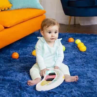 Trotteur et centre d'activités 2 en 1 pour bébé - Animaux de la Jungle, Musique et Lumières