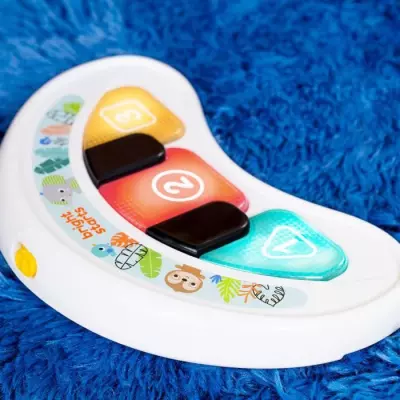 Trotteur et centre d'activités 2 en 1 pour bébé - Animaux de la Jungle, Musique et Lumières