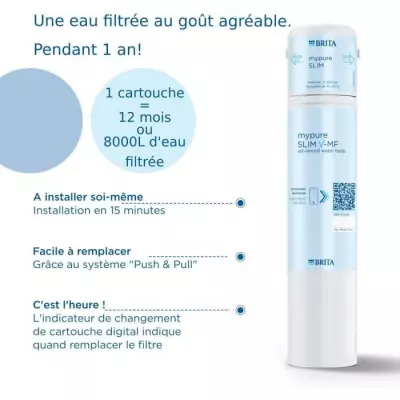 Filtre à eau Brita Systeme mypure SLIM - Efficace et Compact