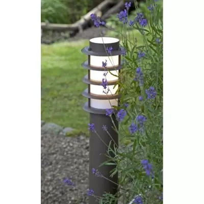 Borne d'extérieur LED Oskar H51cm - BRILLIANT - Marron Rouille - Design Contemporain