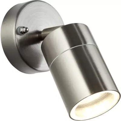 Applique extérieure descendante brillante JANDY en métal/verre - Acier IP44