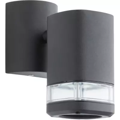 Applique extérieure JANDY noir - métal/verre - IP44