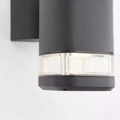 Applique extérieure JANDY noir - métal/verre - IP44