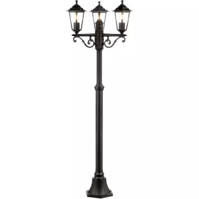 Lampadaire extérieur 3L CARLEEN - BRILLIANT - noir - métal/verre - 200x61cm