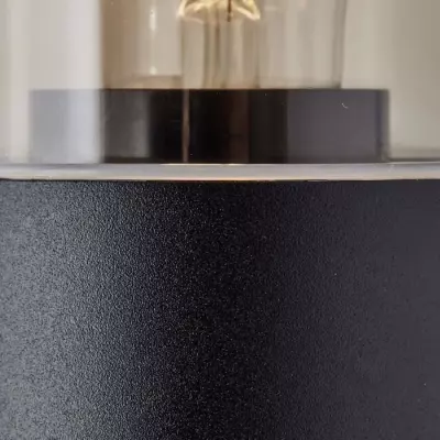 Applique extérieure SERGIORO avec détecteur de mouvement - Noir dépoli - E27 20W