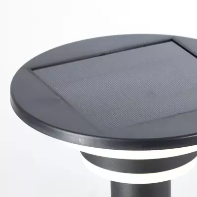 Lampe de jardin LED solaire avec détecteur de mouvement - Noir