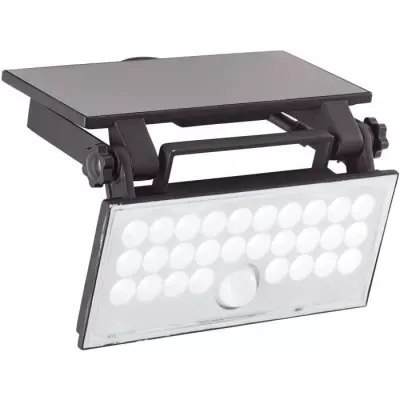 Applique extérieure BRILLIANT LUTON LED solaire 4W Noir