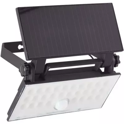 Applique extérieure BRILLIANT LUTON LED solaire 4W Noir