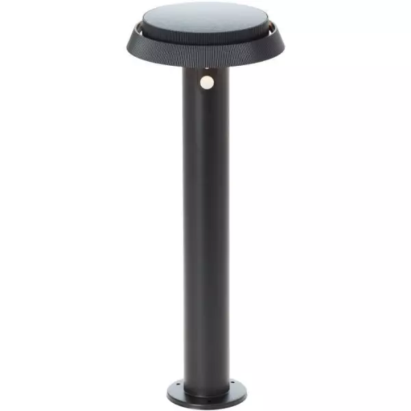 Borne extérieure - BRILLIANT - ALVERO - LED et solaire - Dtecteur de mouvement - Métal et plastique - 4 W - Noir