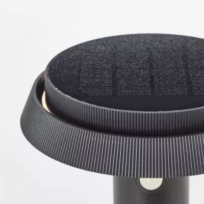 Lampe de jardin extérieure - BRILLIANT - ALVERO - LED et solaire - 4 W - Noir
